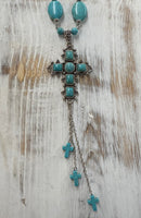 All Cross Turquoise Necklace
