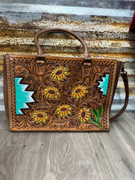 Large Tooled Tote