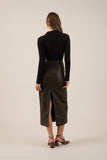 Solid Collared Long Sleeve Bodysuit