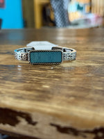 Western Aztec Pattern Semi Stone Stretch Bracelet