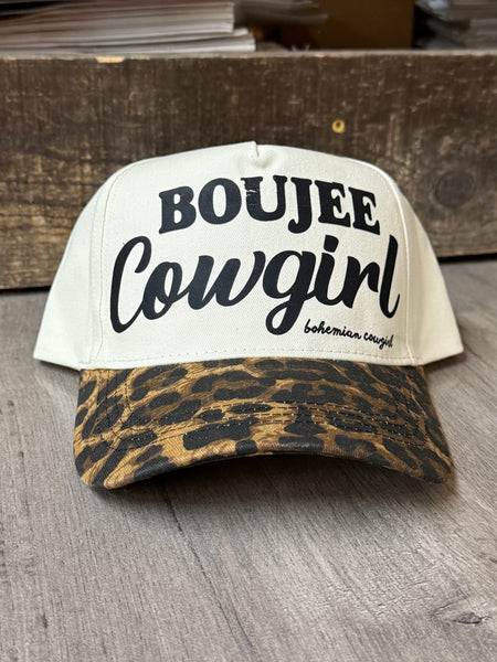 Boujee Cowgirl Leopard Hat