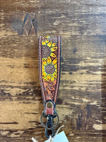 Tooled Leather Keychains