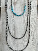 Navajo Bead, Hex Gemstone Necklace