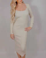 Scallop Rib Knit Dress