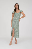 Floral V Neck Dress