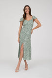 Floral V Neck Dress