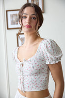 Floral Knit Crop Top