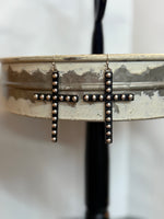Western Bubble Cross Earring