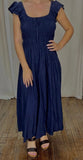 Shirred Ruffle Sleeve Dress