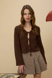 Multi Tie Front Long Sleeve Cardigan