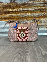 Wrangler Tooled Aztec Pattern Crossbody
