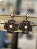 Rustic Cross Post Earrings