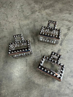 Mini Square Faux Pearl Claw Hair Clip