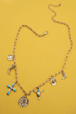 Charm Necklace- Western Cross, Cowboy Hat