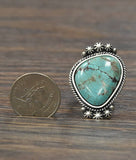 Large Turquoise Adjustable Ring