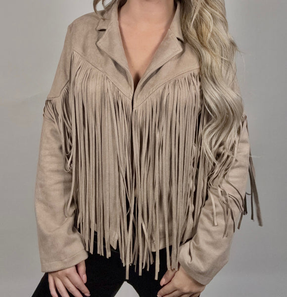 Rhinestone Fringe Jacket