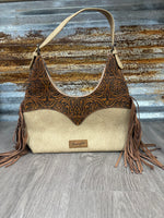 Wrangler Fringe Floral Hobo Bag