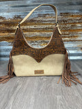 Wrangler Fringe Floral Hobo Bag