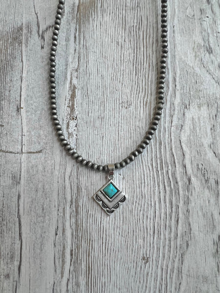 Boho Turquoise Necklace