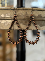 Rondelle Copper Navajo Bead Earrings
