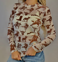 Buffalo Dreams Mesh Top