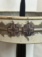 Western Small Cross Earring