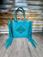 Montana West Tool Fringe Wide Tote