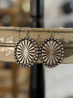 Silver Concho Earrings