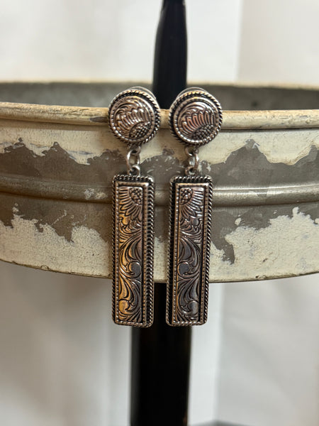 Western Bar Dangle Earrings