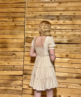 Square Tiered Mini Dress