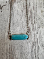 Turquoise Bar Necklace