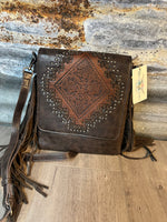 Montana West Tooled Fringe Crossbody