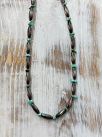 Handmade 18" 18mm Elongated Navajo, Chip Necklace