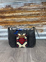Wrangler Tooled Aztec Pattern Crossbody