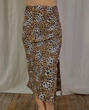 Cheetah Midi Skirt