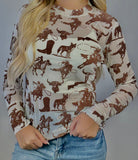 Buffalo Dreams Mesh Top