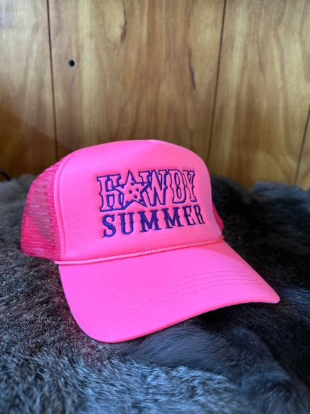 Howdy Summer Embroidery Trucker Hat