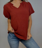 Olivia Mocha Blouse
