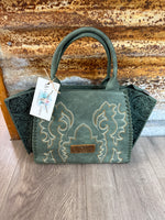 Wrangler Embroidered Trapezoid Tote