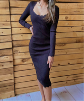 Scallop Rib Knit Dress