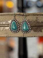 Turquoise Triangle Earrings