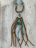 Beaded Leather Necklace