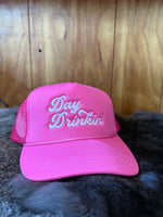 Day Drinkin  Embroidery Mesh Back Trucker Hat