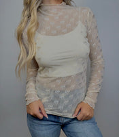 Bow Mesh Top