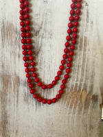 Smooth bead 60 inch necklace