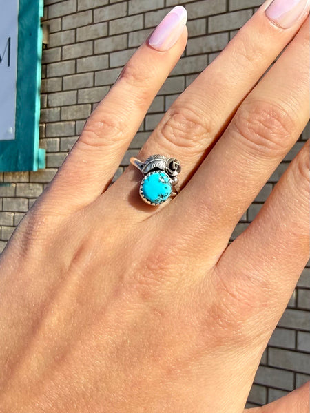 Turquoise Rose Ring