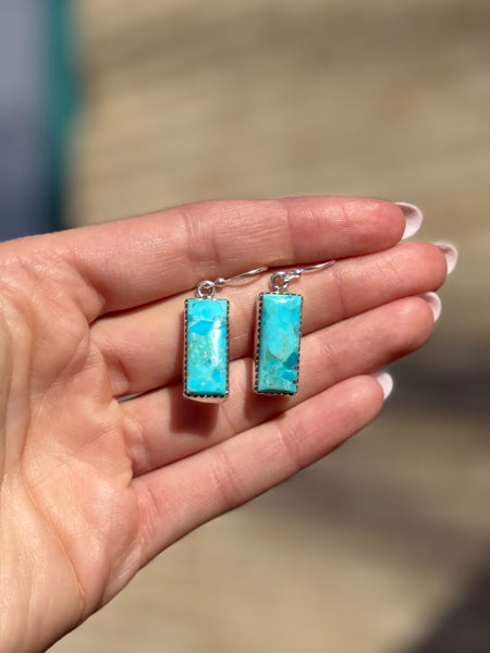 Turquoise Bar Earrings