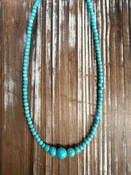 Turquoise Bead Necklace