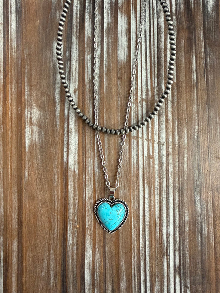 Heart Turquoise Necklace