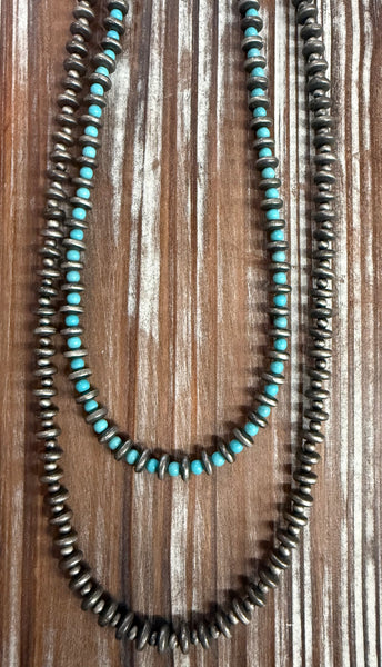 20" Rondelle Navajo Bead Necklace